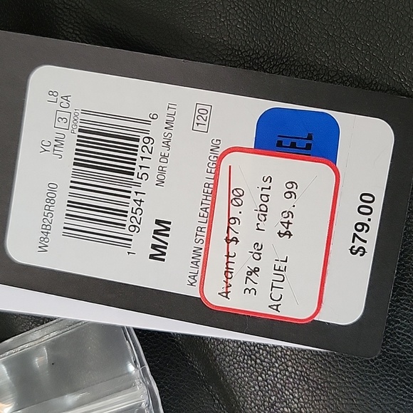 Guess leather look pants size medium NWT - Picture 6 of 7